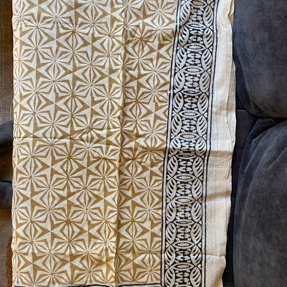 NEW INDIAN HAND BLOCK PRINT SARONG/SCARF/WRAP - Picture 5 of 7